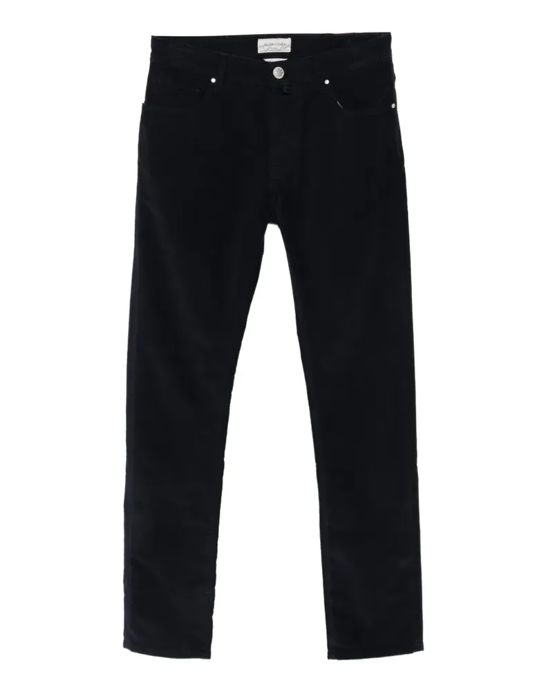 Jacob Cohën Schmale Bard Cordhose - Blau Blau