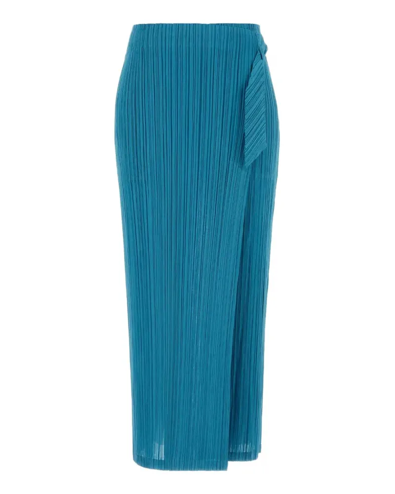 Issey Miyake Gewickelte Facade Hose - Blau Blau