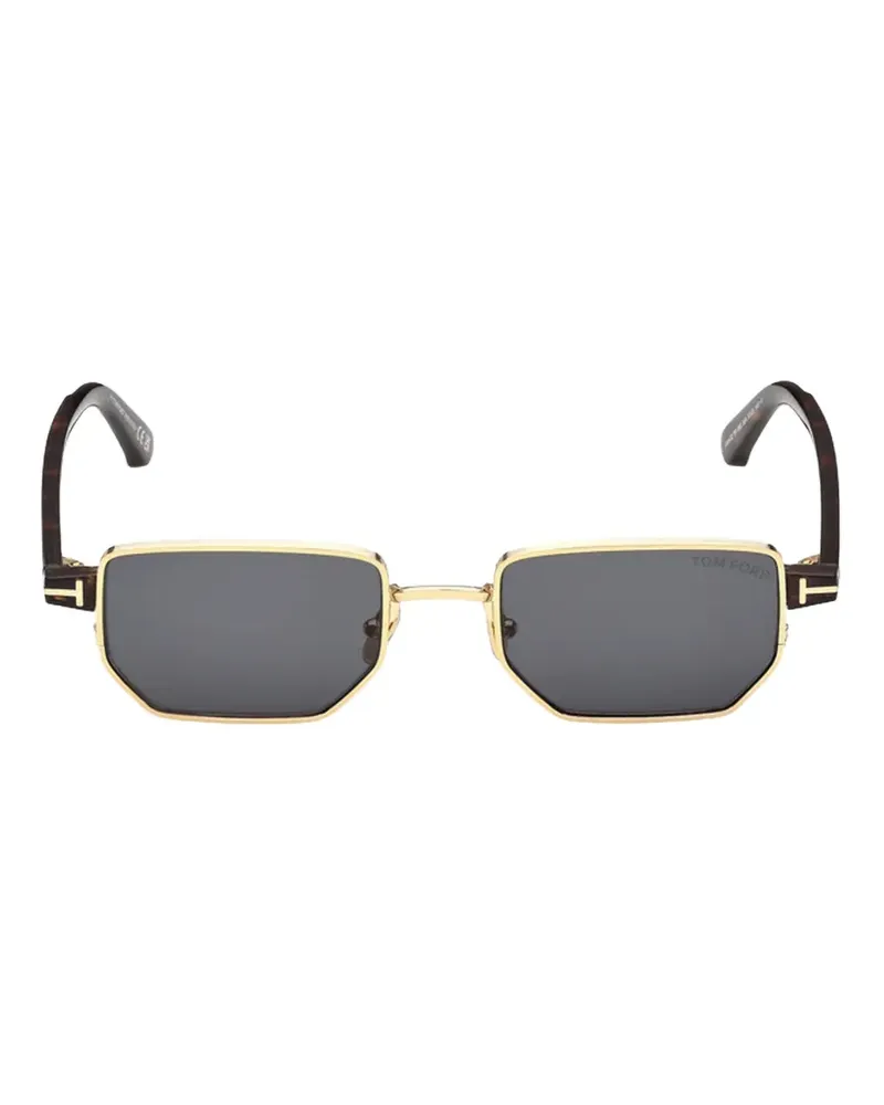 Tom Ford Eckige Liam Sonnenbrille - Schwarz Schwarz