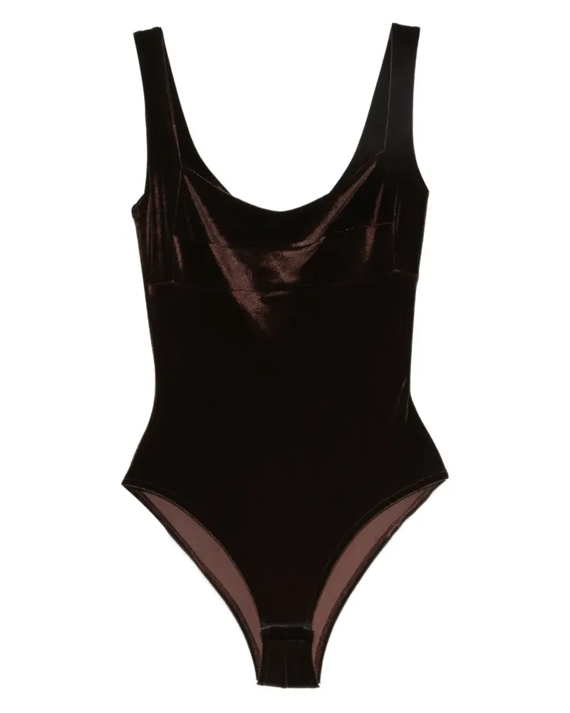 ATU Body Couture Body aus Samt - Braun Braun
