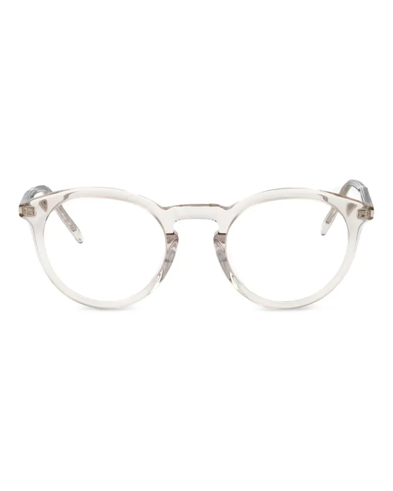Saint Laurent Brille mit rundem Gestell - Nude Nude