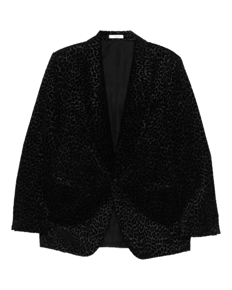 FURSAC Sakko mit Animal-Print - Schwarz Schwarz