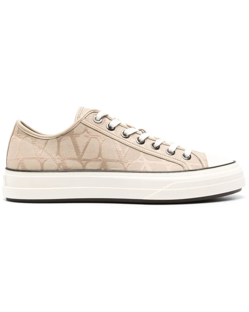 Valentino Garavani Toile Iconographe Sneakers - Nude Nude