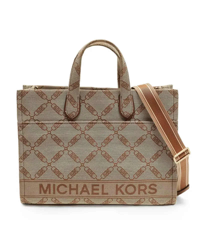 Michael Kors large Gigi monogram tote bag - Nude Nude