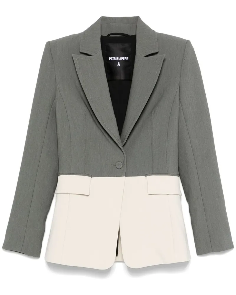 Patrizia Pepe Sakko in Colour-Block-Optik - Grau Grau