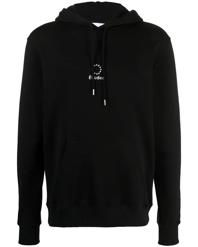 Études Studio Hoodie aus Bio-Baumwolle - Schwarz Schwarz