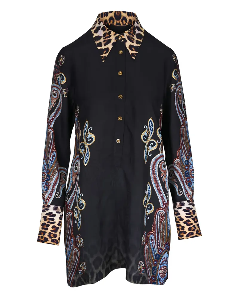 Camilla Istanbul Animalia Minikleid - Schwarz Schwarz