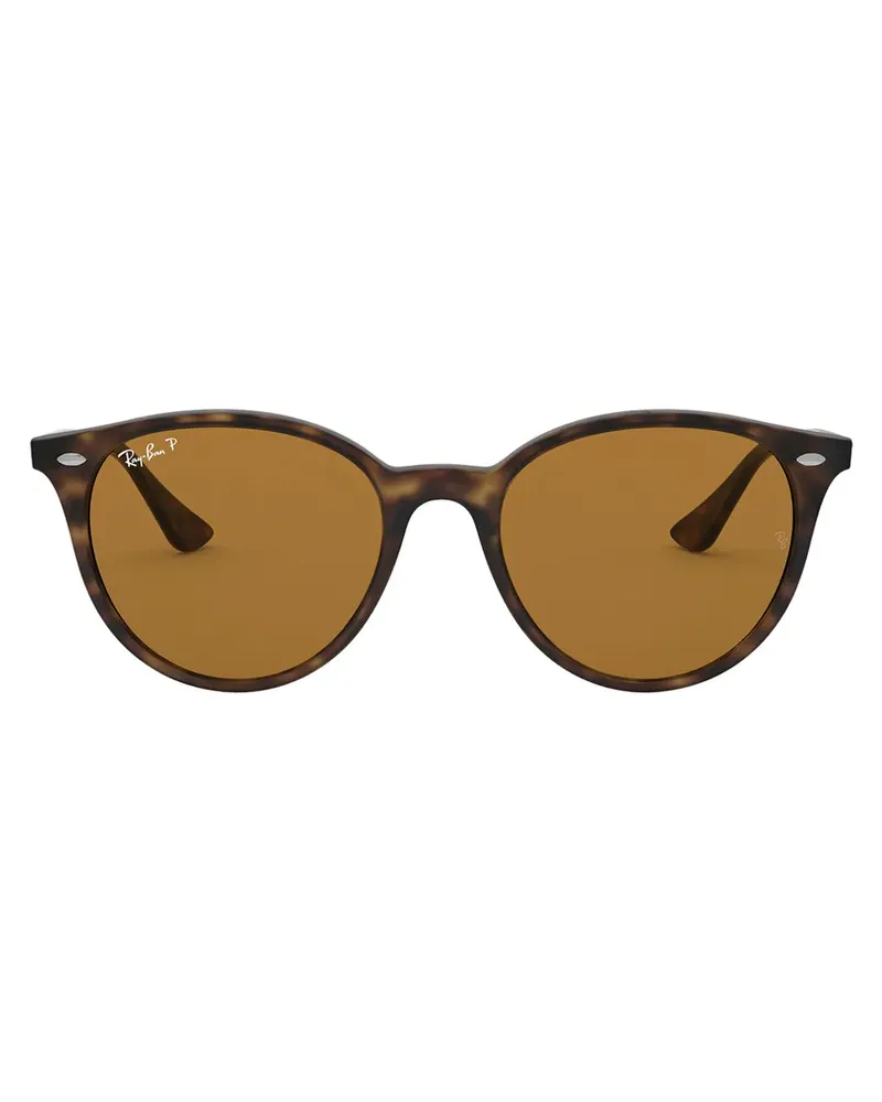 Ray Ban Sonnenbrille mit rundem Gestell - Braun Braun
