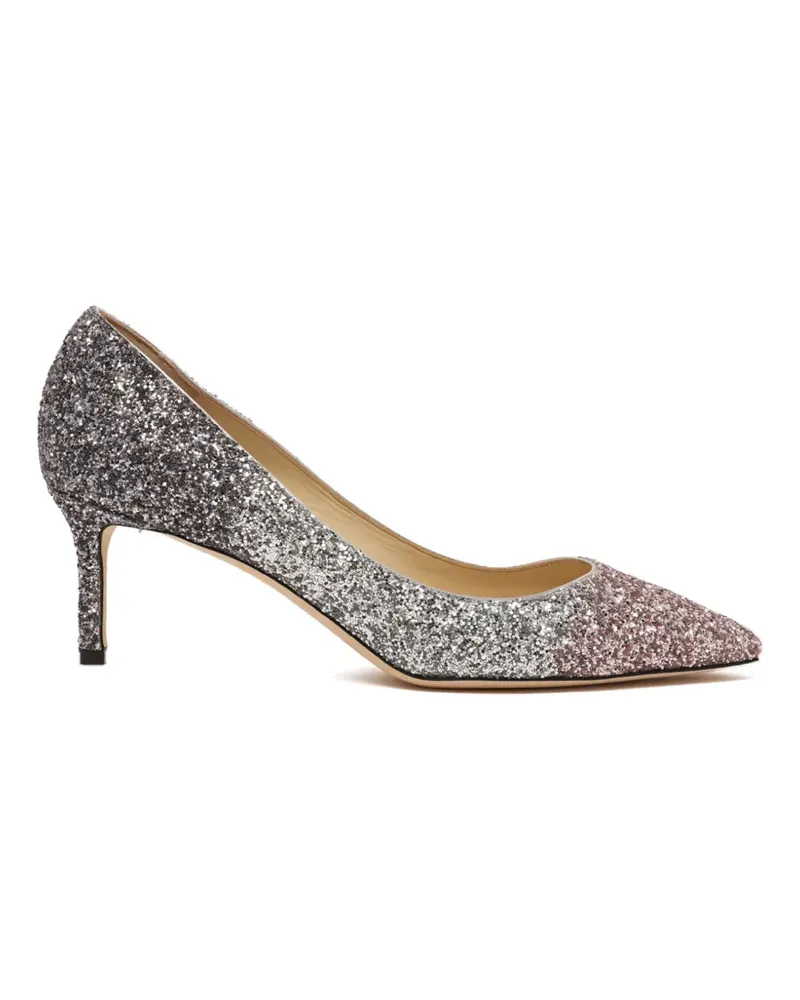 Jimmy Choo Pumps mit Kristallabsatz - Silber Silber