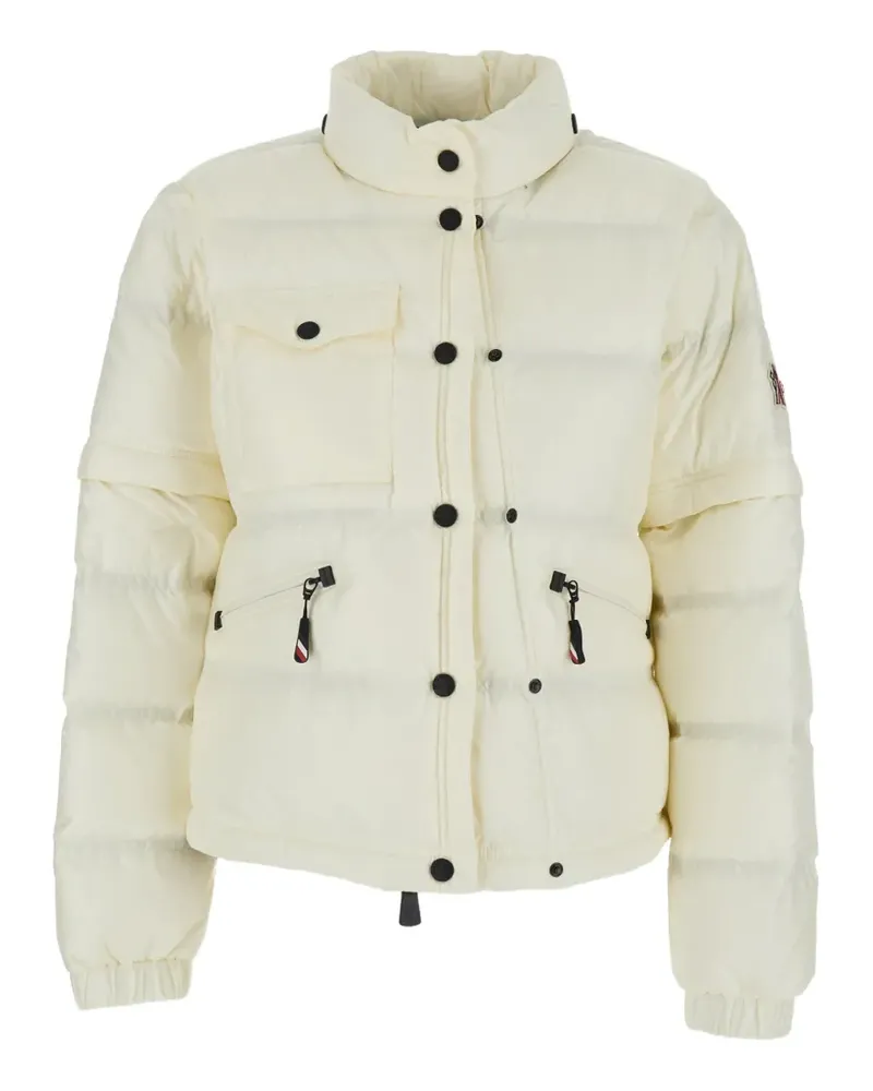 Moncler zip-pocket puffer jacket - Nude Nude