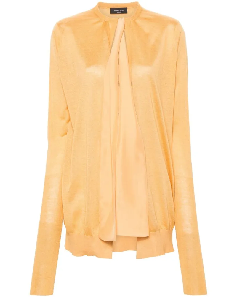 Fabiana Filippi Fein gestrickter Cardigan - Gelb Gelb