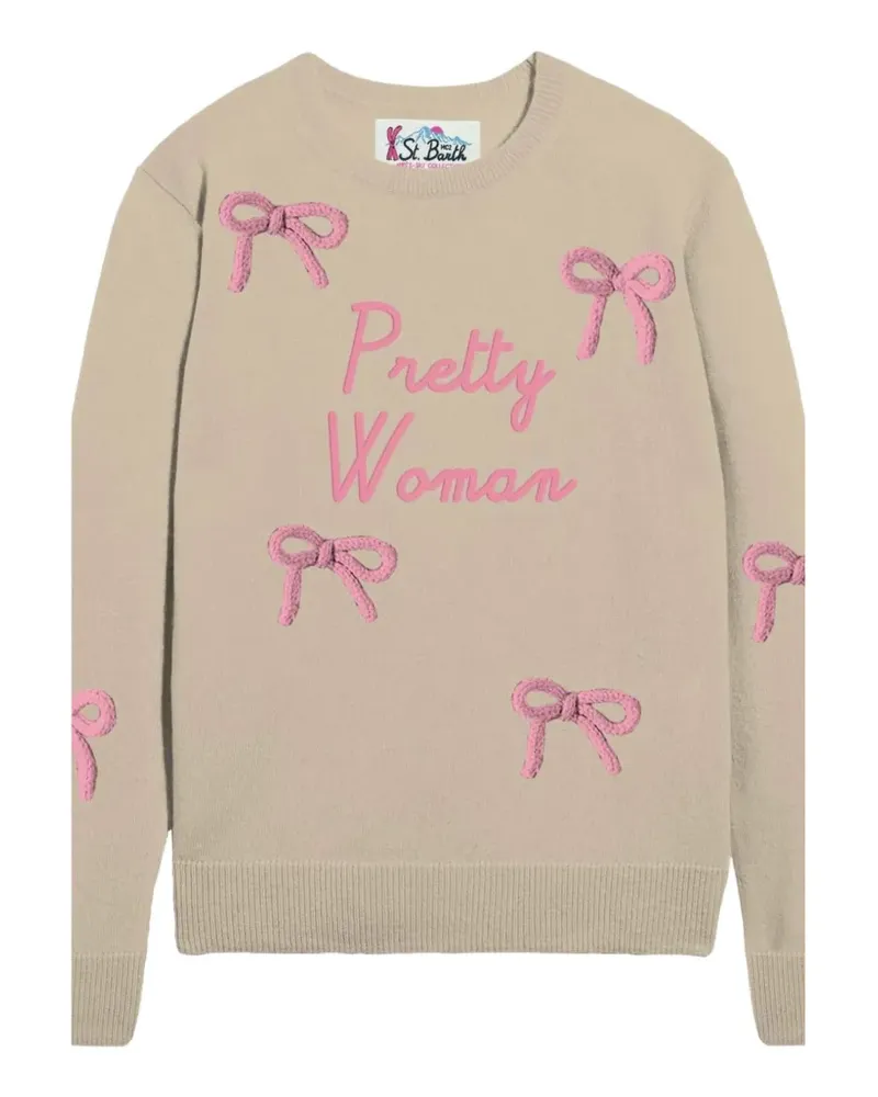 MC2 Saint Barth New Queen Pullover mit Schleifendetail - Nude Nude