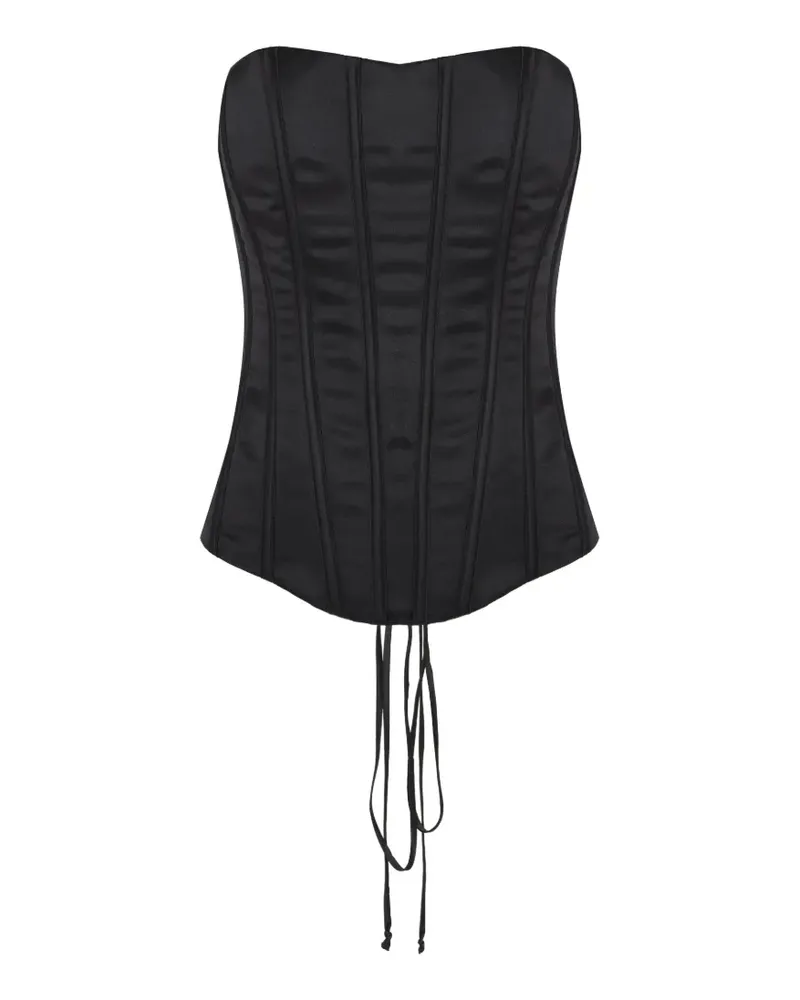 OLYMPIAH Grecia panelled corset - Schwarz Schwarz