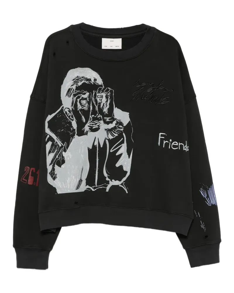 Song For The Mute graphic-print sweatshirt - Schwarz Schwarz