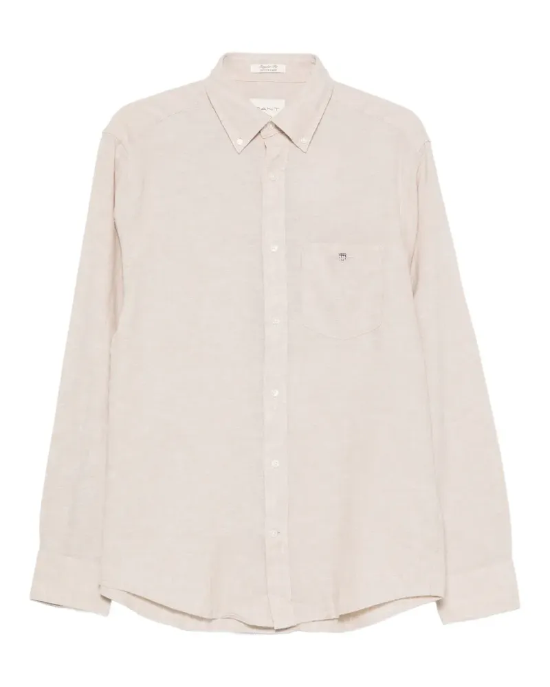 Gant buttoned chest-pocket shirt - Nude Nude