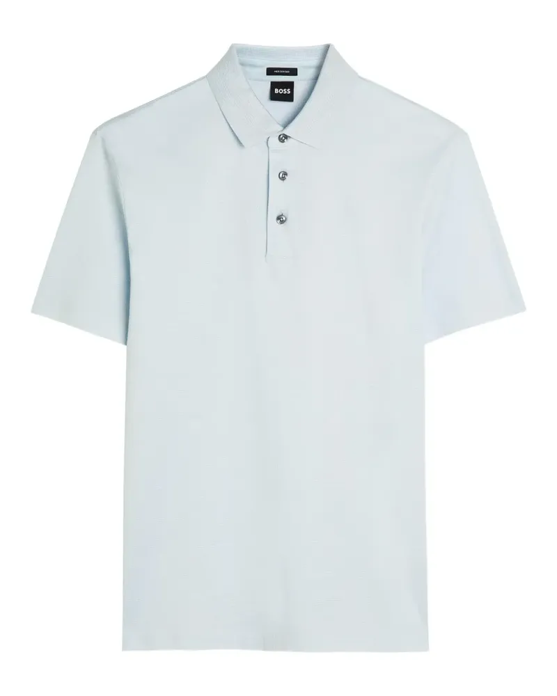 HUGO BOSS cotton-pique polo shirt - Blau Blau