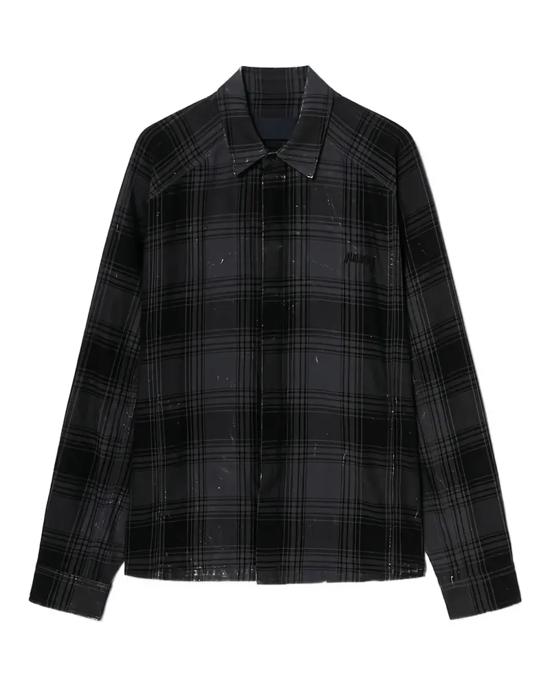 JUUN.J Kariertes Hemd - Schwarz Schwarz