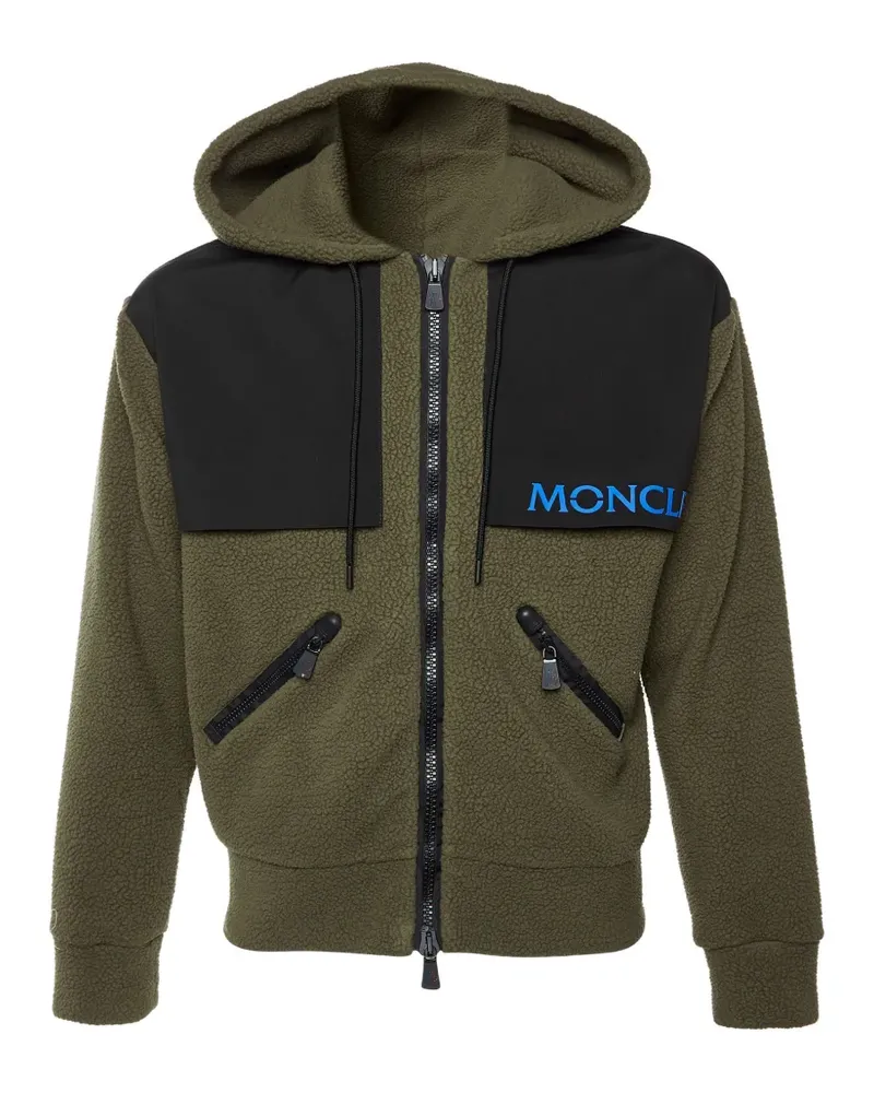 Moncler fleece zip-up jacket - Grün Grün