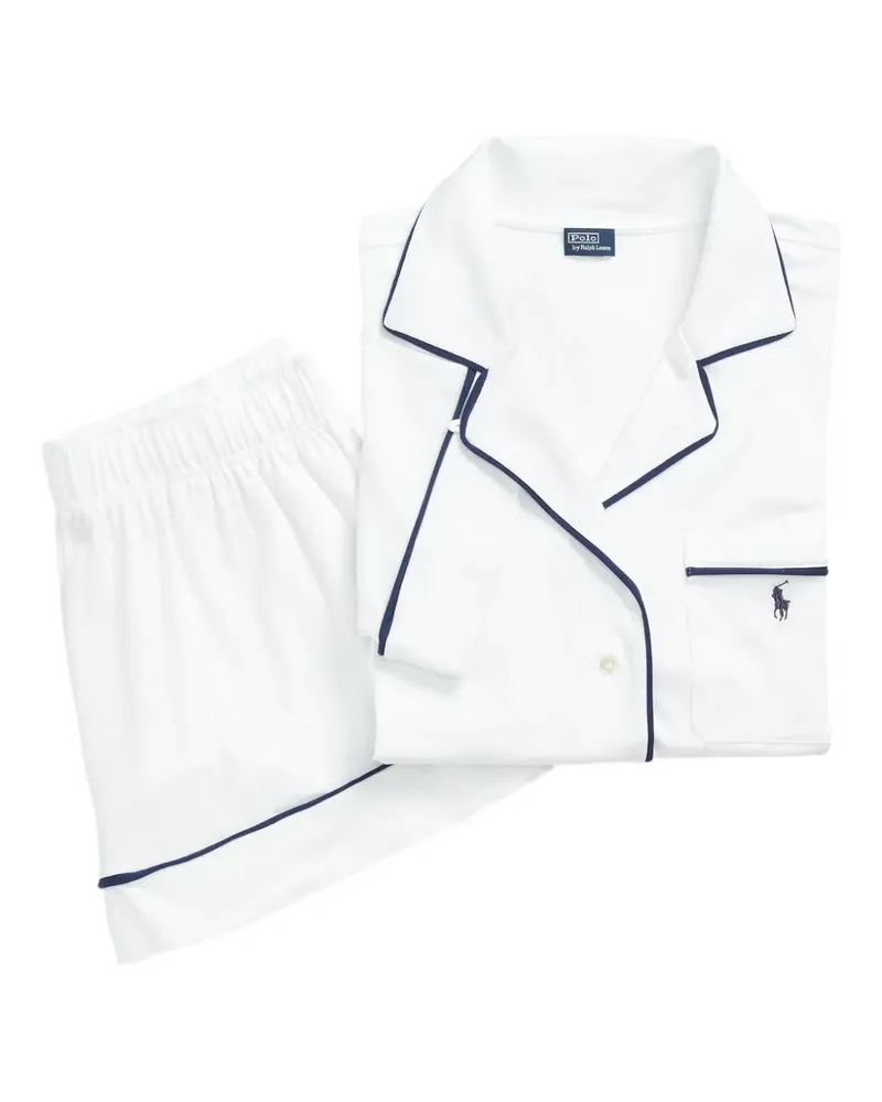 Ralph Lauren Kurzärmeliger Pyjama - Weiß Weiß