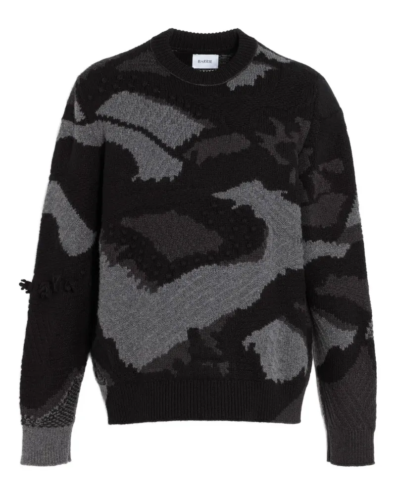 Barrie Pullover mit Intarsienmuster - Schwarz Schwarz