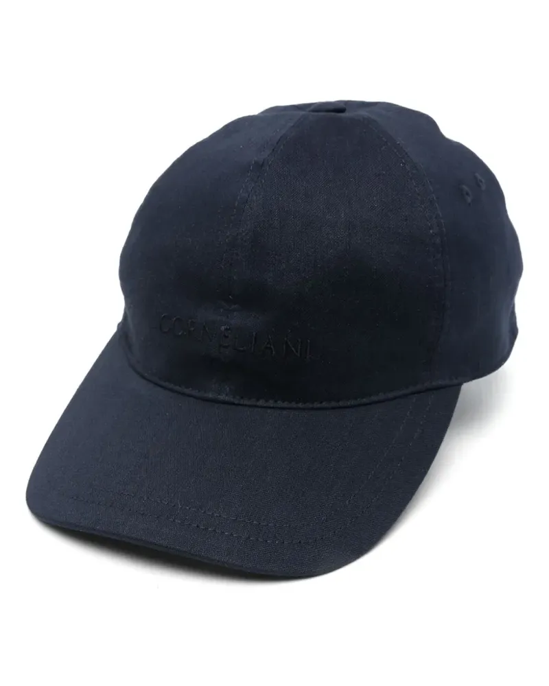 Corneliani Baseballkappe aus Jersey - Blau Blau