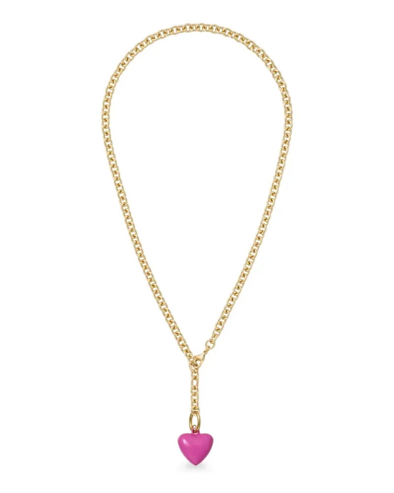 Roxanne Assoulin Mini Puffy heart-charm necklace - Gold Gold