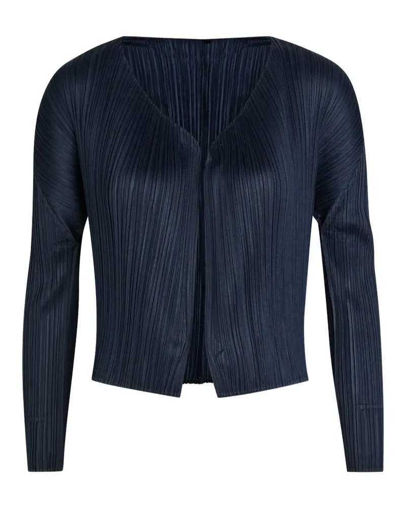 Issey Miyake plissé jacket - Blau Blau