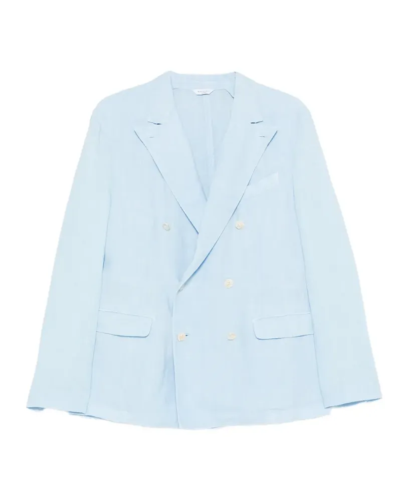 Boglioli Doppelreihiges Sakko mit Klappentaschen - Blau Blau