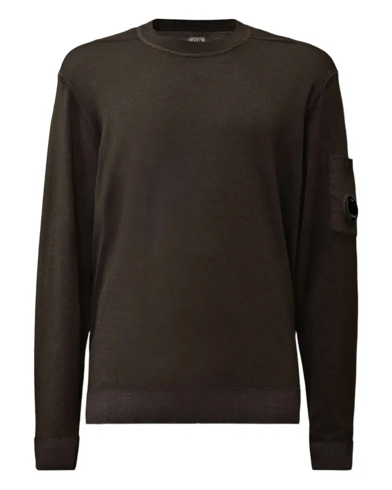 C.P. Company Sweatshirt mit Linsen-Detail - Braun Braun