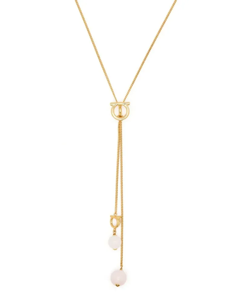 Ferragamo Halskette mit Steinanhänger - Gold Gold