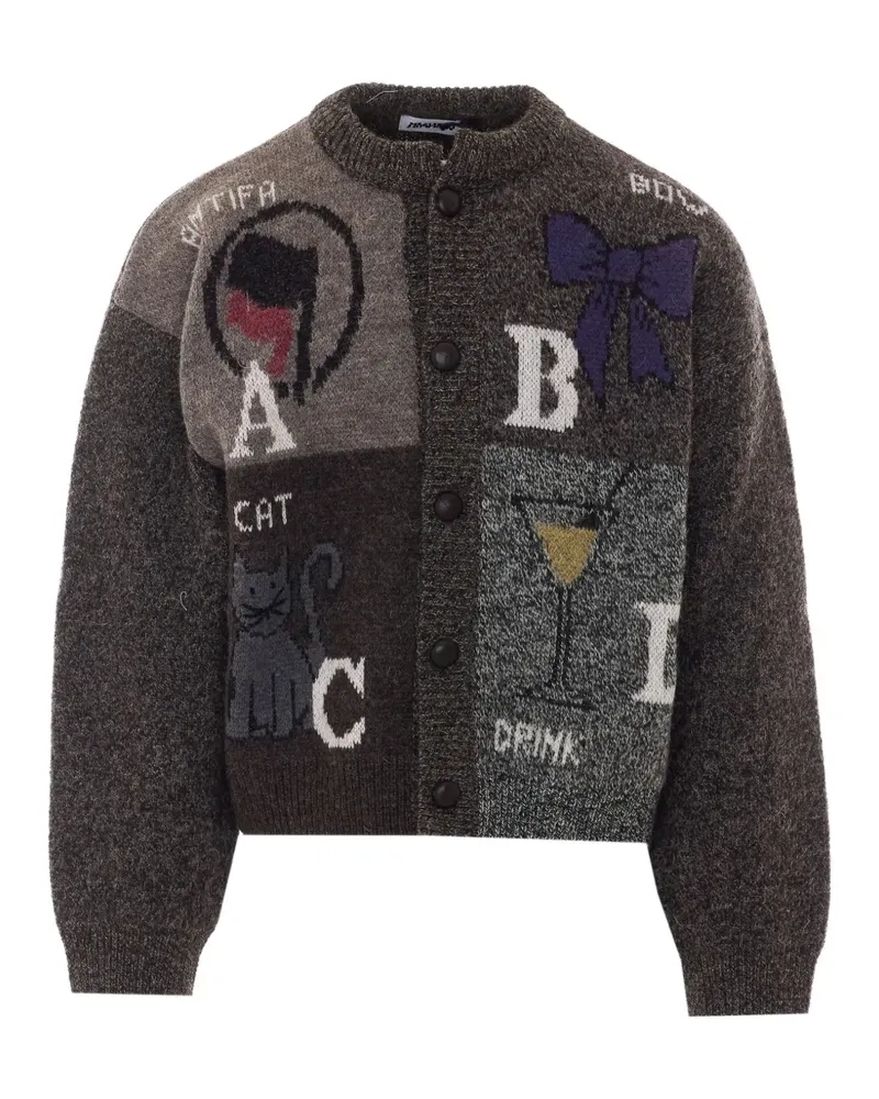 Magliano Abcd Cardigan mit Intarsienstrick - Grau Grau