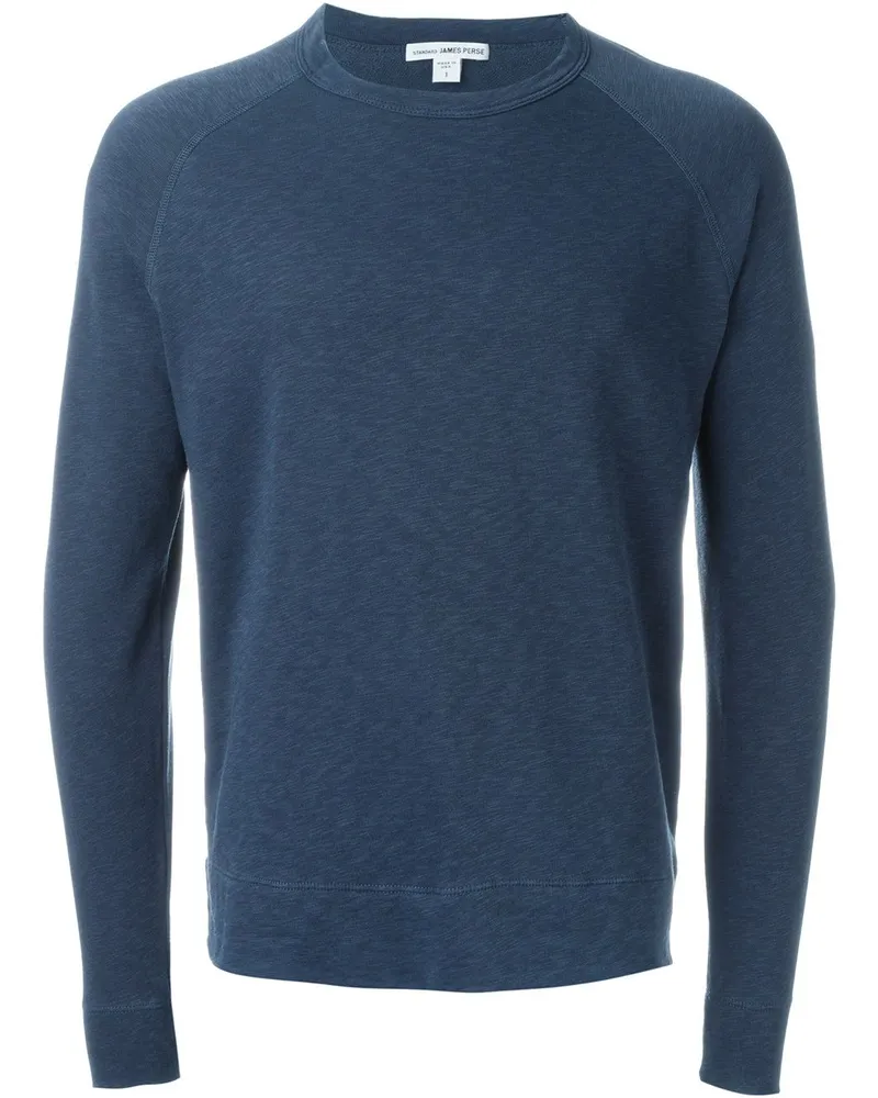 James Perse Klassisches Sweatshirt Blau