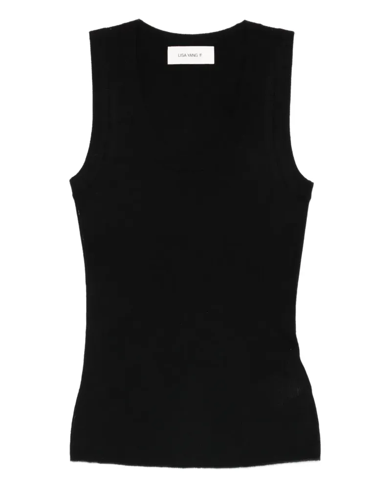 Lisa Yang Ina ribbed top - Schwarz Schwarz