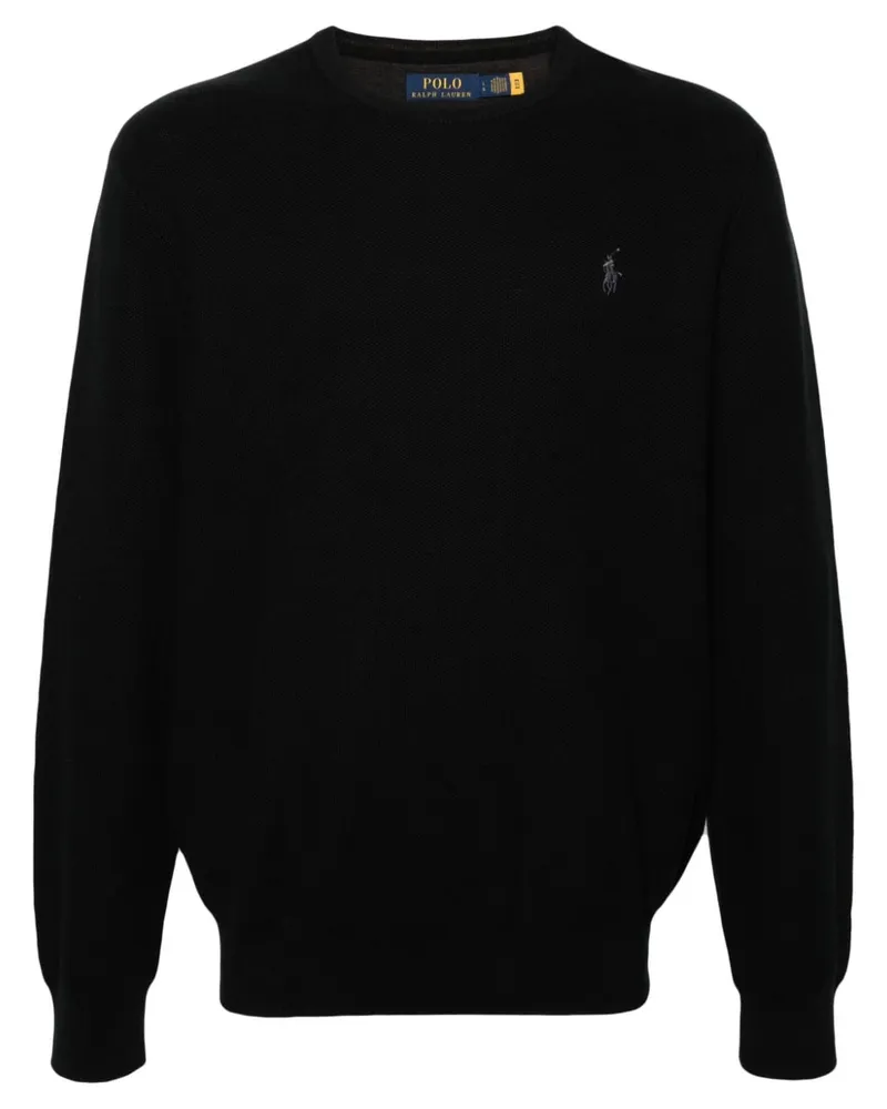 Ralph Lauren Pullover mit Logo-Stickerei - Schwarz Schwarz