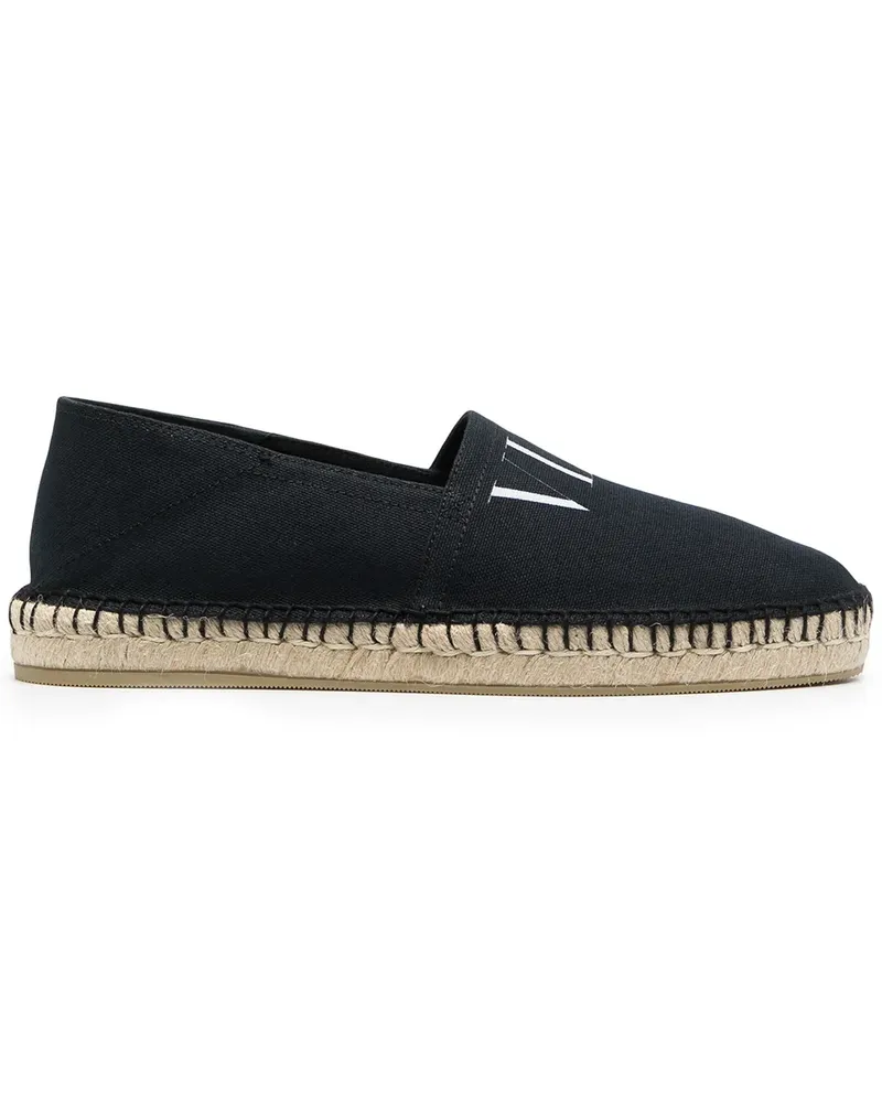 Valentino Garavani Espadrilles mit VLTN-Print - Schwarz Schwarz