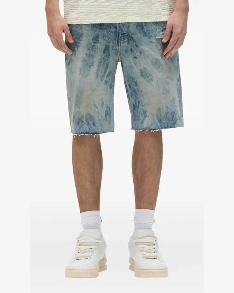 PURPLE BRAND Jeans-Shorts mit ausgewaschenem Effekt - Blau Blau