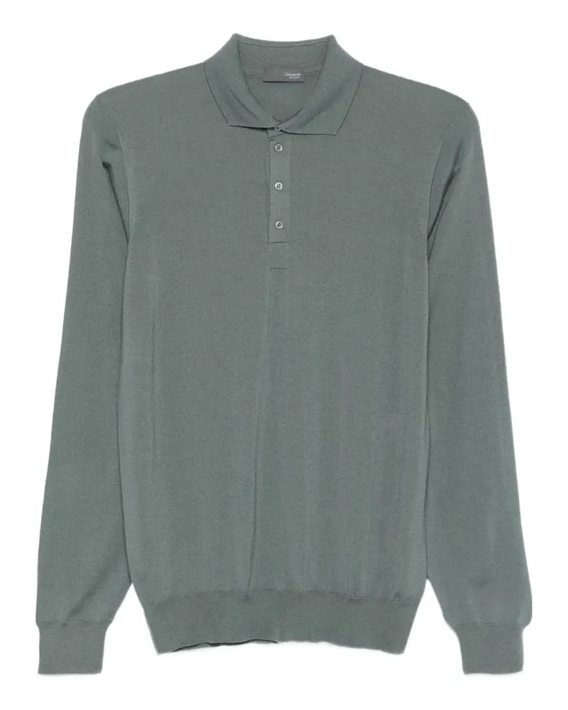 Drumohr  Langärmeliges Poloshirt - Grau Grau