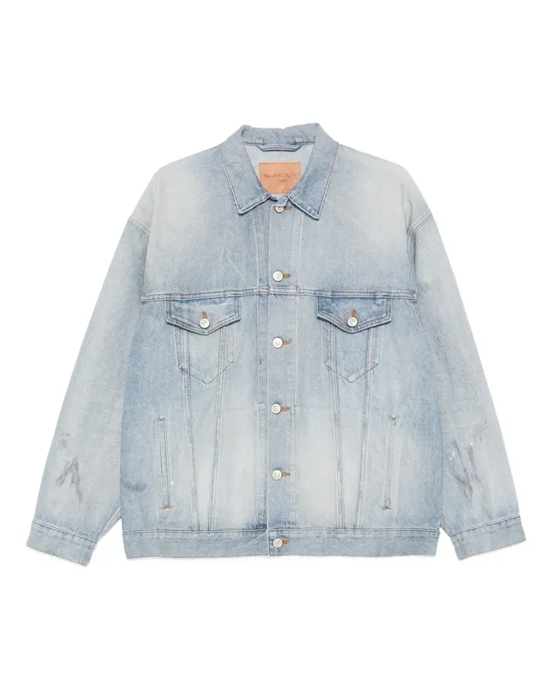 Balenciaga button denim jacket - Blau Blau