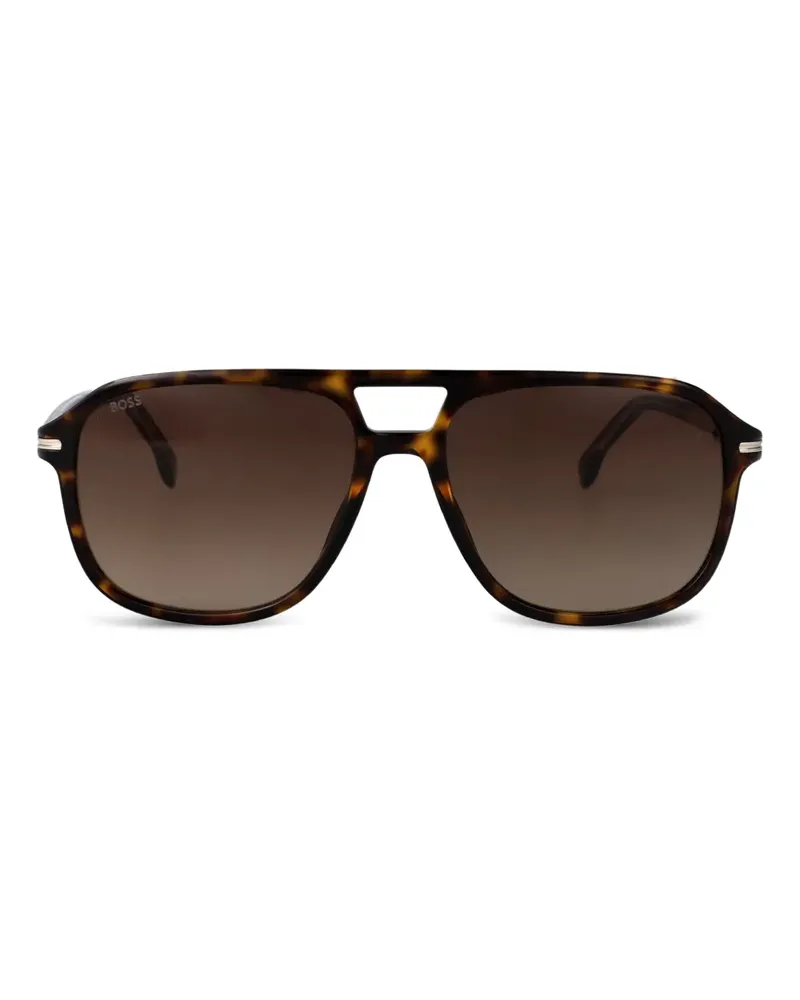 HUGO BOSS Getönte Pilotenbrille - Braun Braun