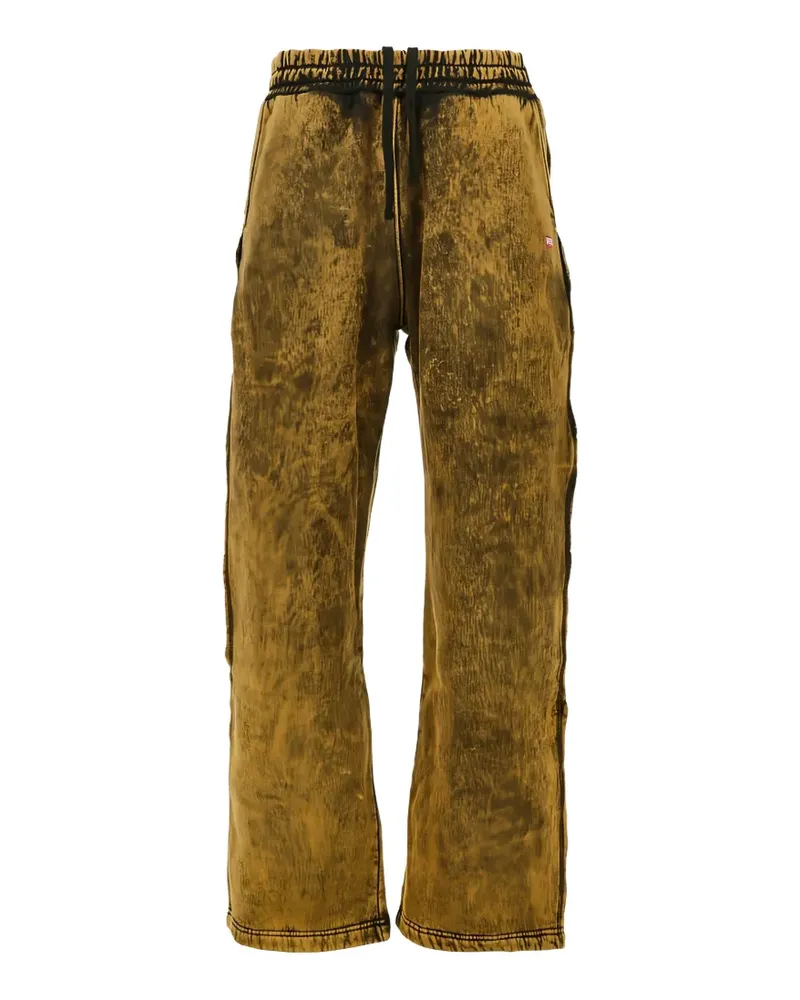Diesel Acid-Wash-Jogginghose mit ungesäumten Kanten - Braun Braun