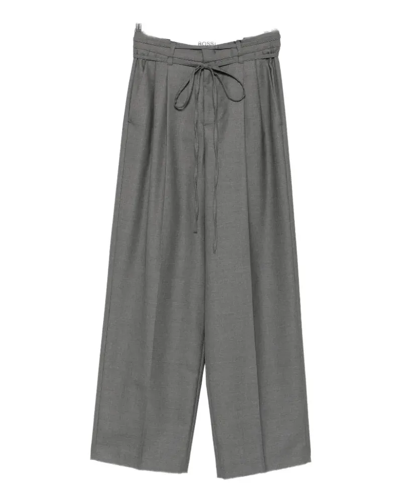Gianvito Rossi Noa tie-fastening trousers - Grau Grau