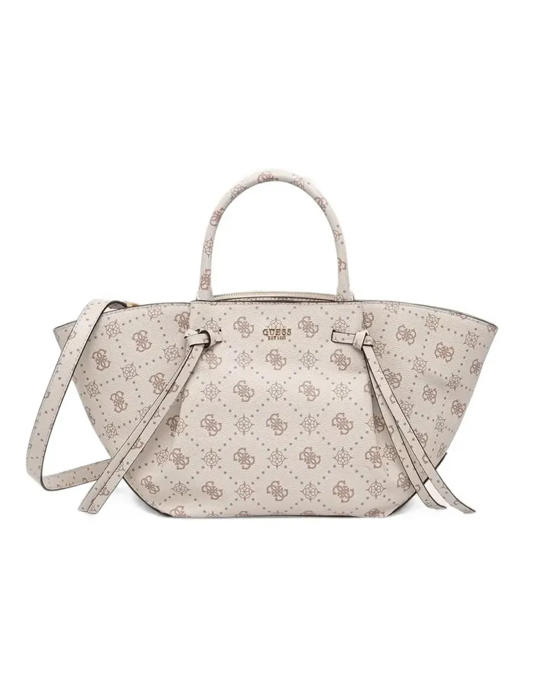 Guess Allegra logo-print tote bag - Nude Nude