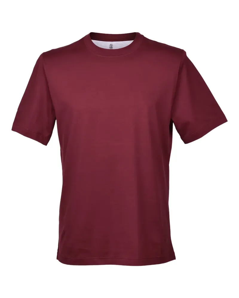 Brunello Cucinelli T-Shirt mit rundem Ausschnitt - Rot Rot