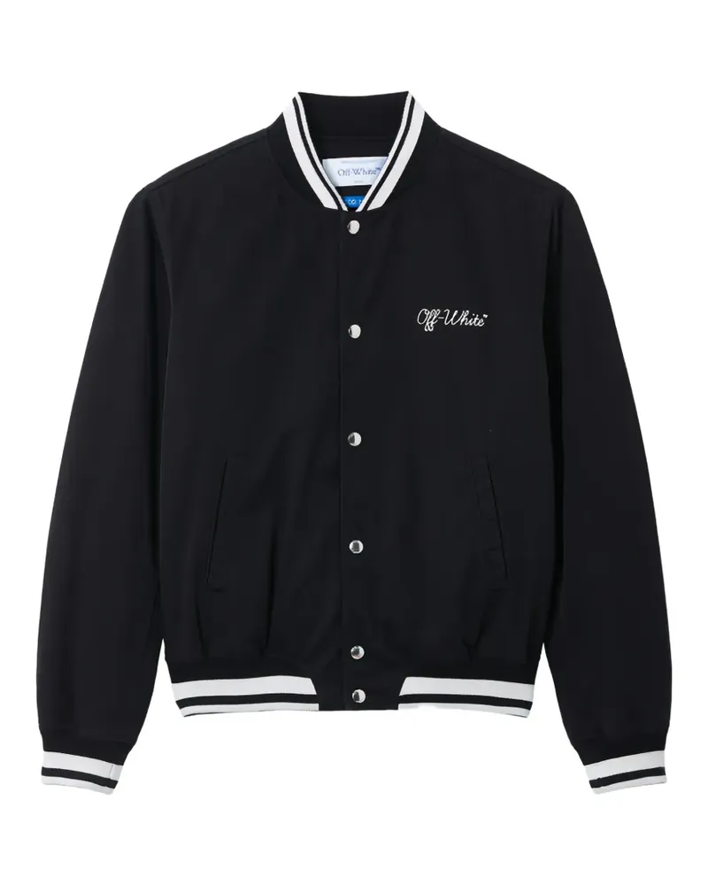 OFF-WHITE Bomberjacke im College-Look - Schwarz Schwarz