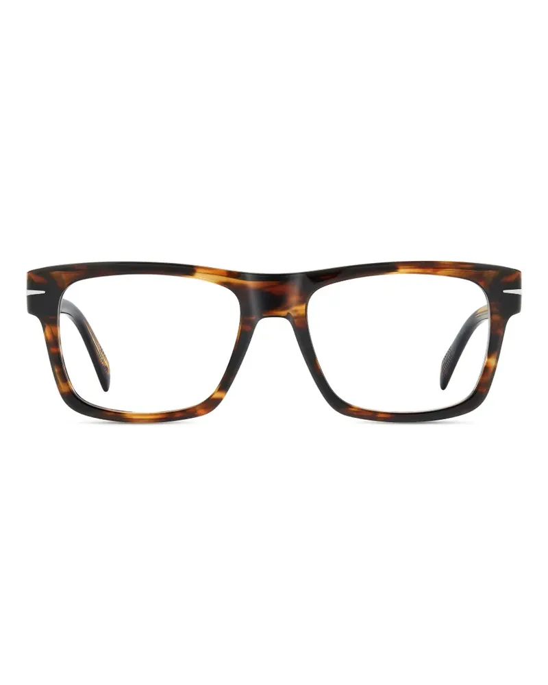 EYEWEAR by DAVID BECKHAM Brille mit eckigem Gestell - Braun Braun