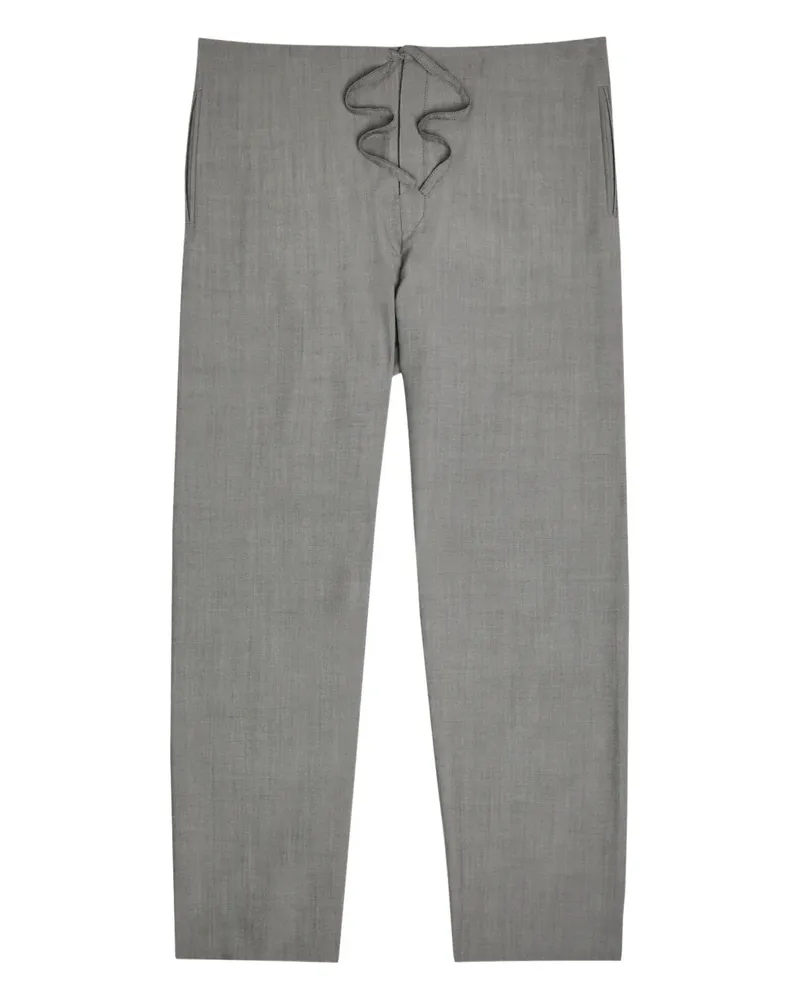 Calvin Klein Hose mit Bindegürtel - Grau Grau