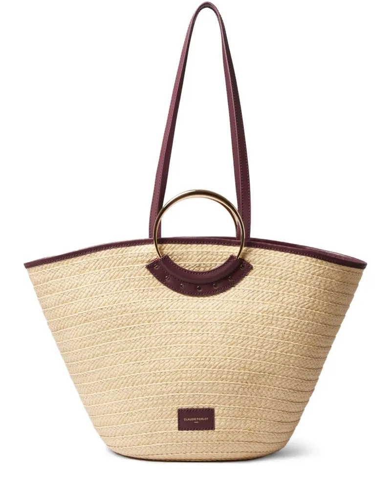Claudie Pierlot Tote Bag mit Logo-Patch - Nude Nude