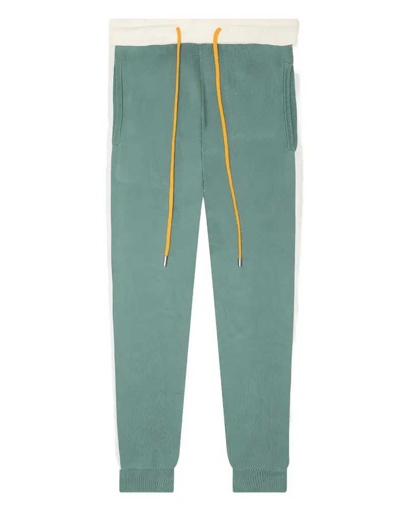 RHUDE Strickhose mit Einsätzen - Grün Grün