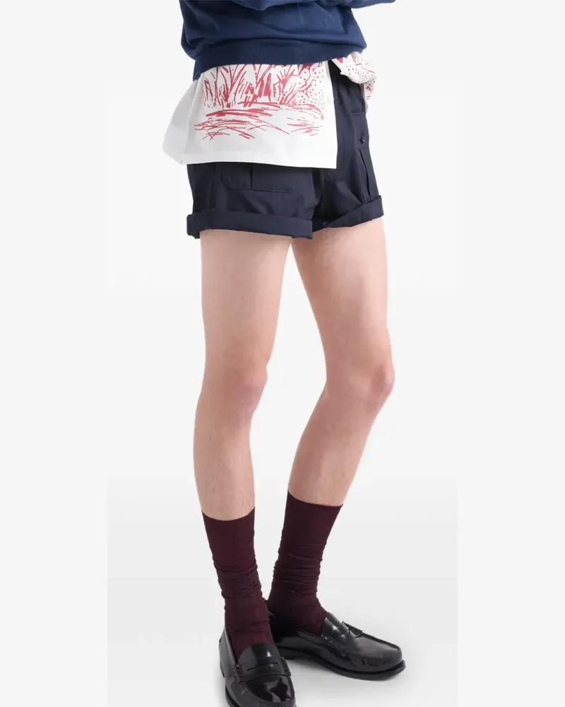 Prada Cargo-Shorts mit Stretchbund - Blau Blau