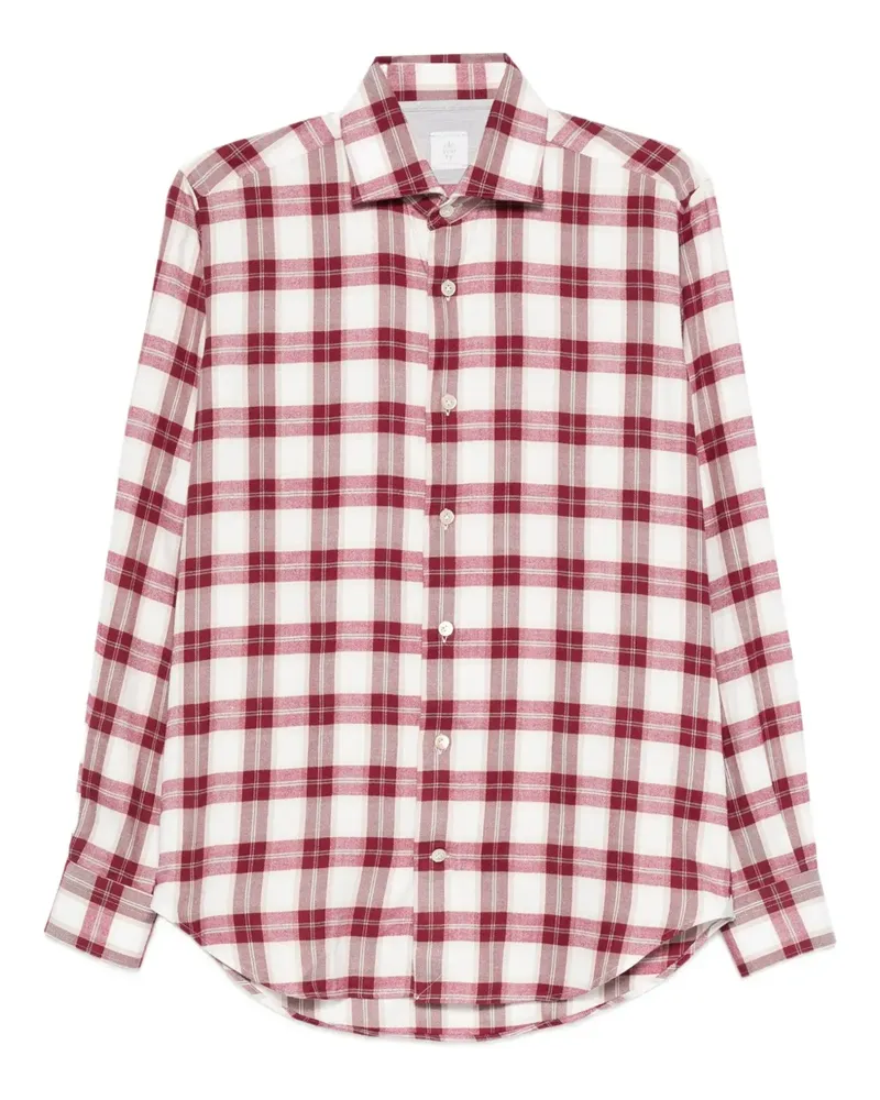 Eleventy Kariertes Dandy Hemd - Rot Rot